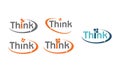 Think Communication Apps Technology Word Set