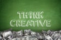 Think creative on blackboard