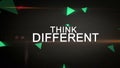 Think Different and Be Creative Looping animation