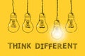 Think different. Conceptual illustration Royalty Free Stock Photo