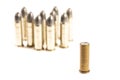 Think different (group of bullets and single bullet Royalty Free Stock Photo