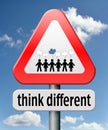 Think different Royalty Free Stock Photo