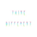 Think different quote with holographic pattern Royalty Free Stock Photo
