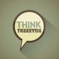 Think different vintage design Royalty Free Stock Photo