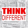 Think different word cloud