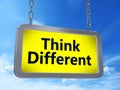 Think different on billboard Royalty Free Stock Photo