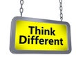 Think different on billboard Royalty Free Stock Photo