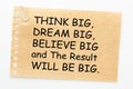 Think Dream Believe Result