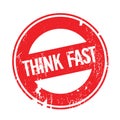 Think Fast rubber stamp