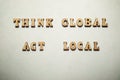 Think global act global text