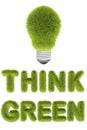 Think green concept