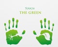 Think Green. Ecology Concept. Royalty Free Stock Photo