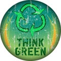 Think green sign