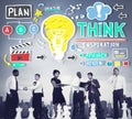 Think Inspiration Knowledge Solution Vision Innovation Concept