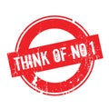 Think Of No. 1 rubber stamp