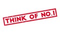 Think Of No.1 rubber stamp Royalty Free Stock Photo