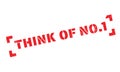 Think Of No.1 rubber stamp Royalty Free Stock Photo