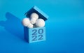 2022,Think out of the box concepts with lightbulb in box Royalty Free Stock Photo