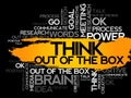 THINK OUT OF THE BOX Royalty Free Stock Photo