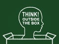 Think outside the box Royalty Free Stock Photo