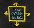 Think outside the box Royalty Free Stock Photo