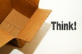 Think Outside the Box Royalty Free Stock Photo