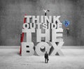 Think outside the box Royalty Free Stock Photo