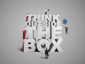 Think outside the box Royalty Free Stock Photo