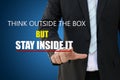 Think outside the box Royalty Free Stock Photo