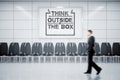 Think outside the box Royalty Free Stock Photo