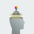 Think outside the box concept Royalty Free Stock Photo
