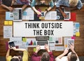 Think Outside The Box Creativity Ideas Imagine Concept Royalty Free Stock Photo