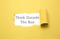 Think outside the box Royalty Free Stock Photo