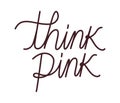 think pink lettering