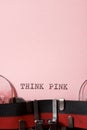 Think pink phrase