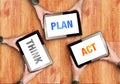 Think Plan Act Business Concept