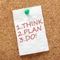 Think, Plan and Do! Royalty Free Stock Photo