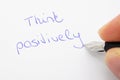 Think positive Royalty Free Stock Photo