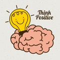 Think positive design Royalty Free Stock Photo