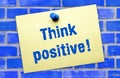 Think positive sign