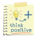 Think positive Royalty Free Stock Photo