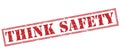 Think safety red stamp