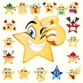 Think Smart Star Emoji. Yellow combine color