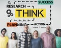 Think Thinkning Plan Planning Emotions Concept Royalty Free Stock Photo