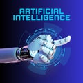 Futuristic Artificial Intelligence and Robotics Concept: Royalty Free Stock Photo