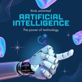 Futuristic Artificial Intelligence and Robotics Concept: Royalty Free Stock Photo