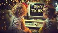 Brainwashing And Mind Control Done By The Mainstream Media TV Which Does Not Want you Thinking For Yourself. Royalty Free Stock Photo