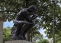 The Thinker by Aguste Rodin at the Rodin Museum entrance, Benjamin Franklin Parkway, Philadelphia, Pennsylvania Royalty Free Stock Photo