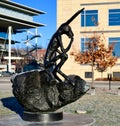 Thinker on a Rock Royalty Free Stock Photo