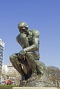 The Thinker by Rodin, Buenos Aires, Argentina. Royalty Free Stock Photo